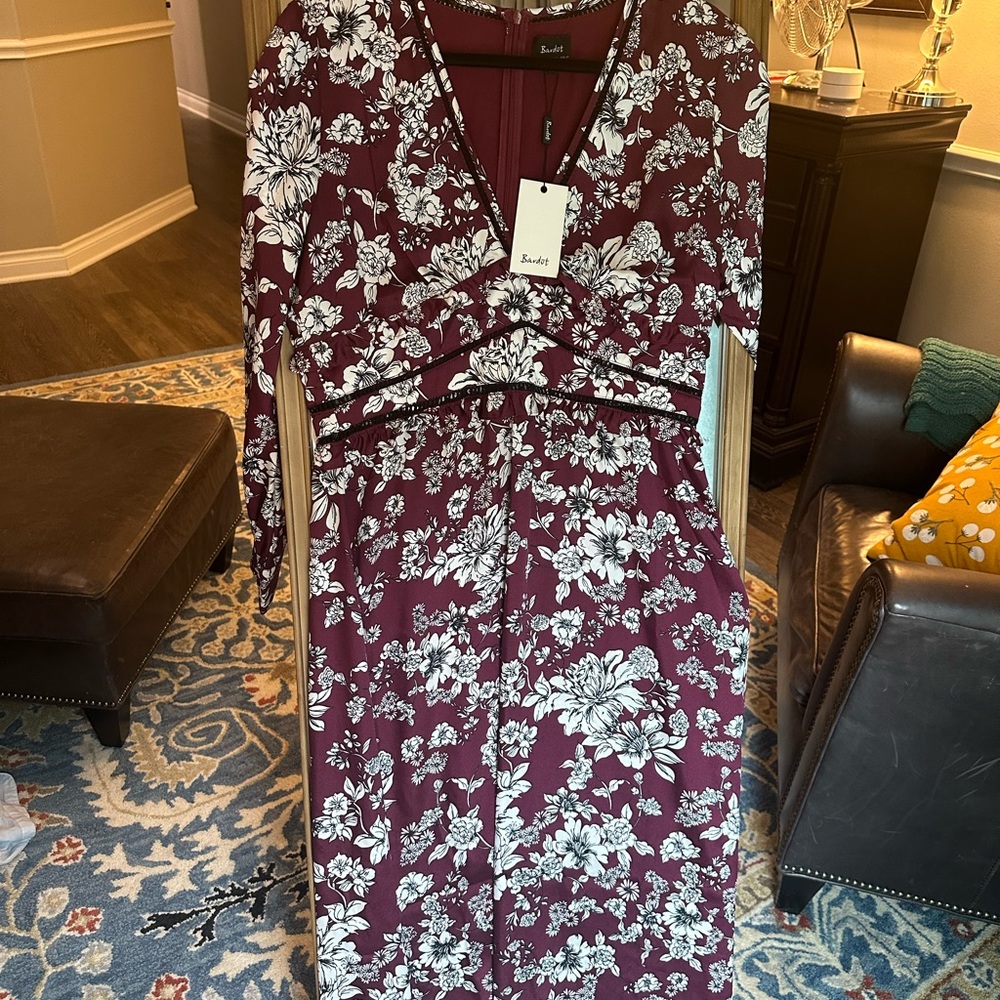 Bardot Midi Print Dress